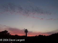 Evening sky over Camp Red Wing